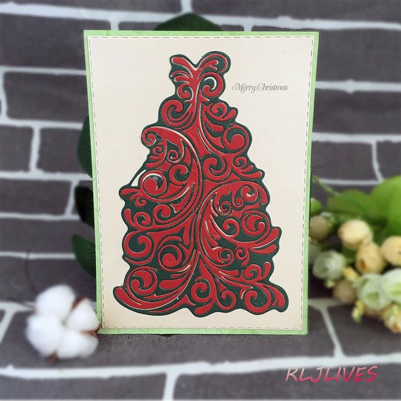 Christams Tree Metal Cutting Dies Stencils for DIY Scrapbooking Stamp/photo album Decorative Embossing Paper Cards | Дом и сад