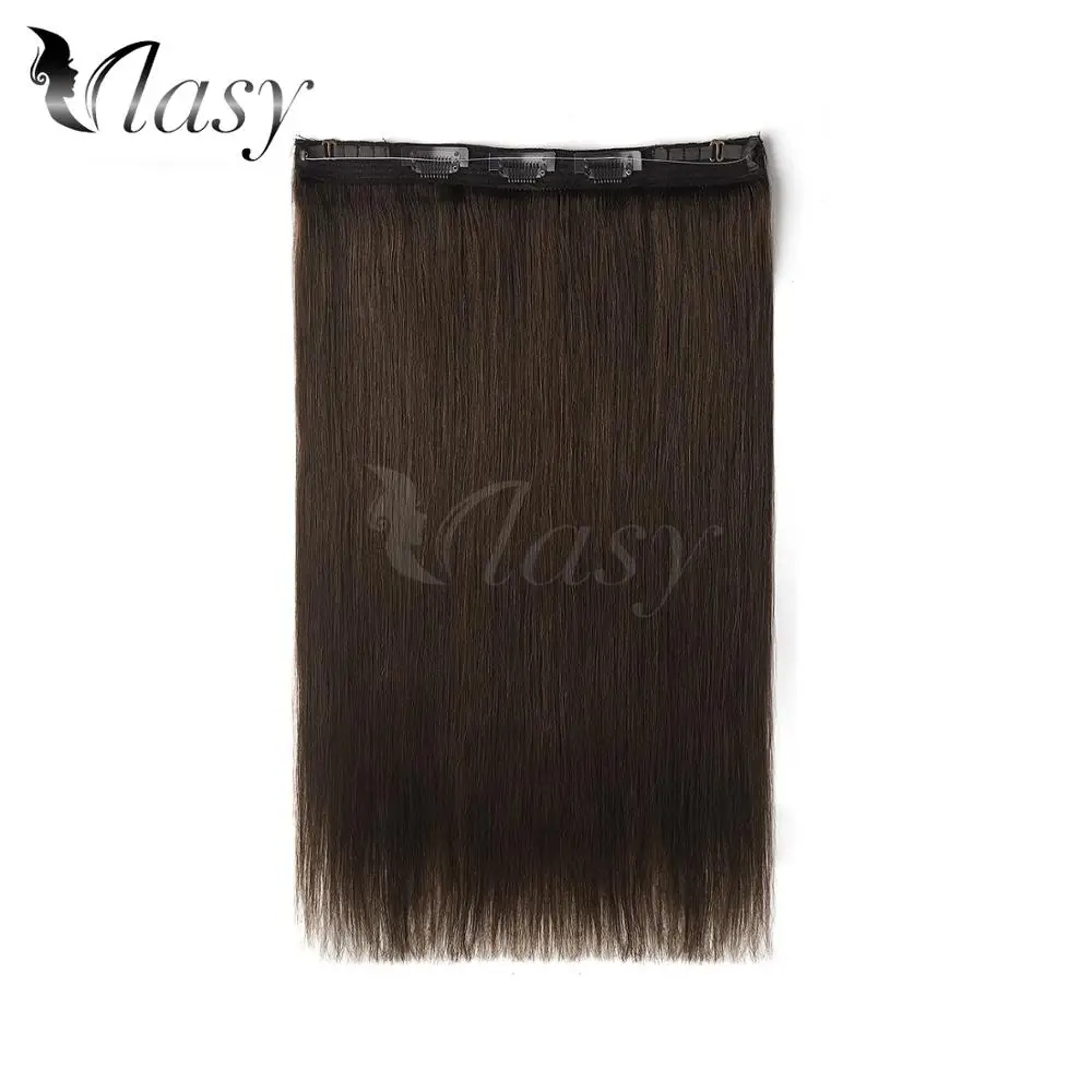 Vlasy 20 ''Remy Halo зажимы для волос искусственные человеческие волосы наращивания