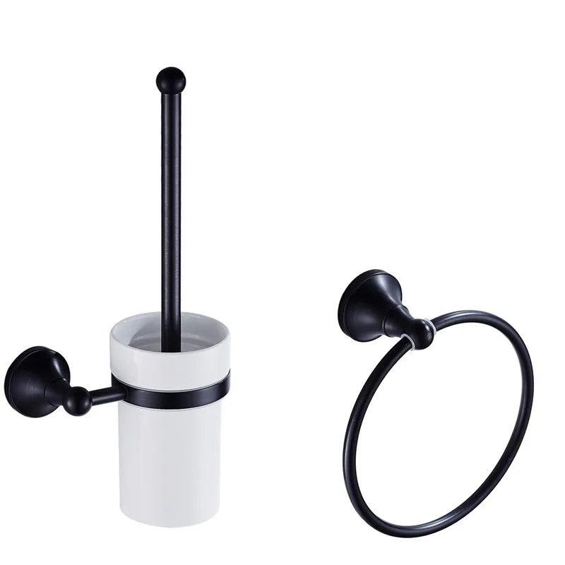 Твердая латунь полотенце бар аксессуары для ванной комнаты Набор держатель