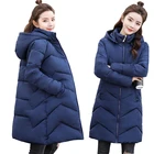 Женская зимняя куртка размера плюс 5XL 6XL 7XL, Женское пальто с капюшоном из хлопка, зимняя женская длинная парка, теплая верхняя одежда, Женская пуховая куртка