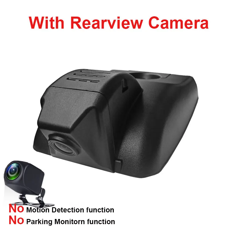 With Rear Lens YIMIROAD Novatek 96675 FT1-D wifi Автомобильный видеорегистратор Двойной видеорегистратор для Toyota Camry XV70 XLE V70 Гибридный ASV-70 2010 Авто два видеорегистратора - Название цвета: With Rear Lens