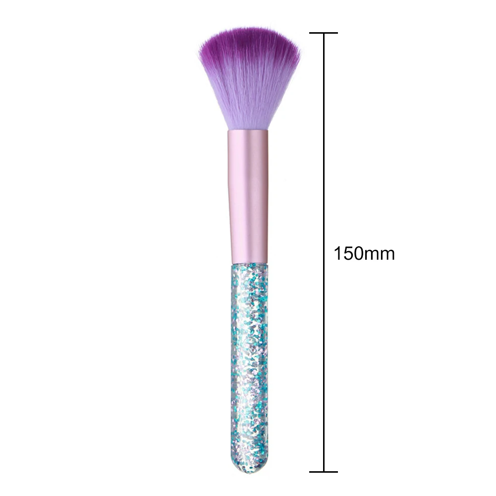 

Nail Powder Cleaning Brush Portable Handle Makeup Lip Shadow Eyelash Blending Brushes for Girls Makeup Cosmetic Tool Accessory