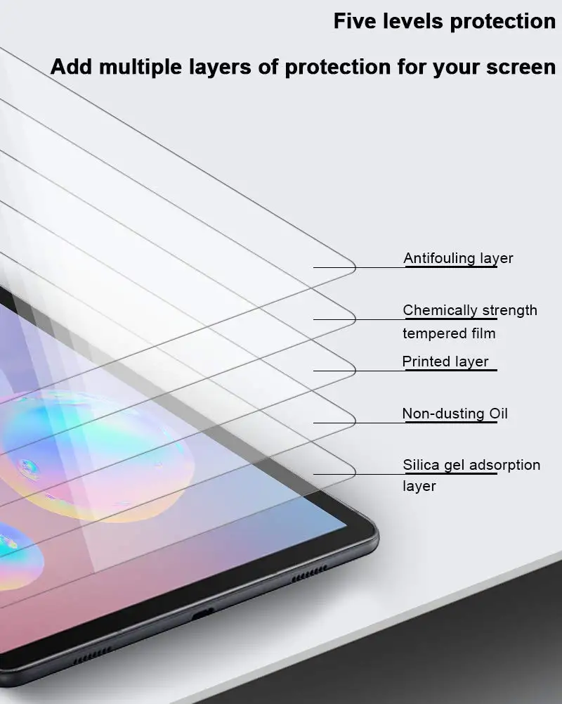 Защитная пленка для экрана планшета Samsung Galaxy Tab S5e 10 5 SM T720 T725 A S6 S S4 2018 T830 T590 T860