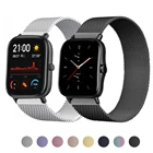 20 мм22 мм ремешок для смарт-браслета Amazfit GTS22eGTS2 MiniGTR 4247 ммGTR22eStratos 23 Металл Смарт-часы браслет Bip U Bip на лямках Correa