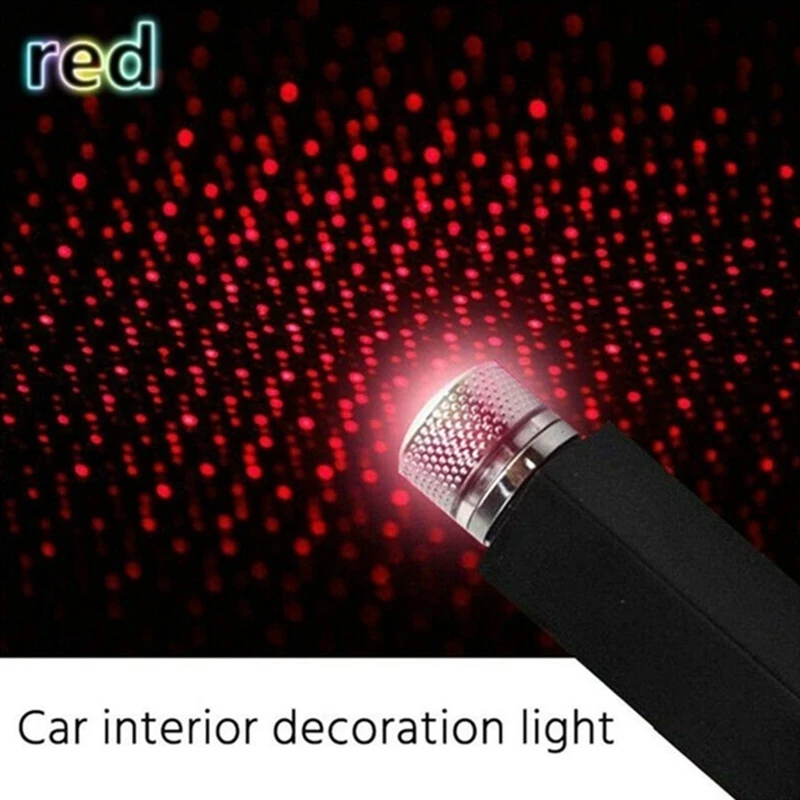 

Car LED Starry Sky Lights Car Interior Atmosphere Ceiling Night Star Light Lamp USB Atmosphere Lights