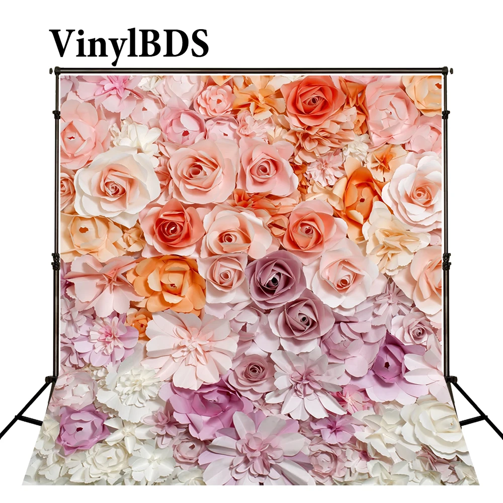 VinylBDS Valentine's Day Background Flower Wall Photography Backdrop Naturism Children Photos Backgrounds for Studio | Электроника
