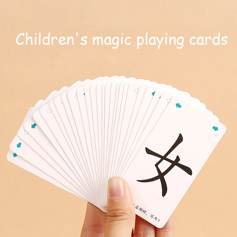 

120Pcs Baby Cognition Puzzles Toys Magic Chinese Characters Toddler Cards Matching Cognitive Fun Playing Cards Games Kids Gifts