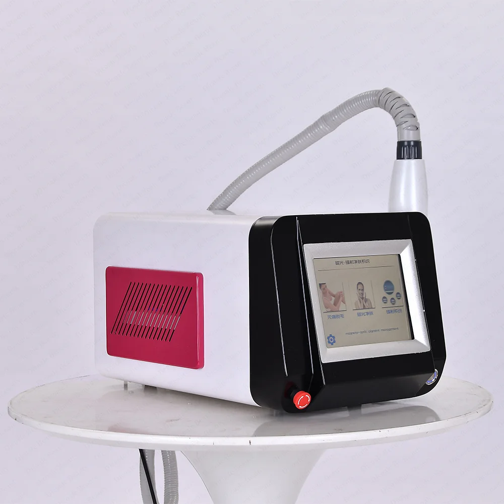 Online Tragbare Pikosekunden Laser Schönheit Maschine Tattoo Pigment Augenbraue Entfernung Q-switch Pico Laser Schönheit Ausrüstung Carbon Schälen