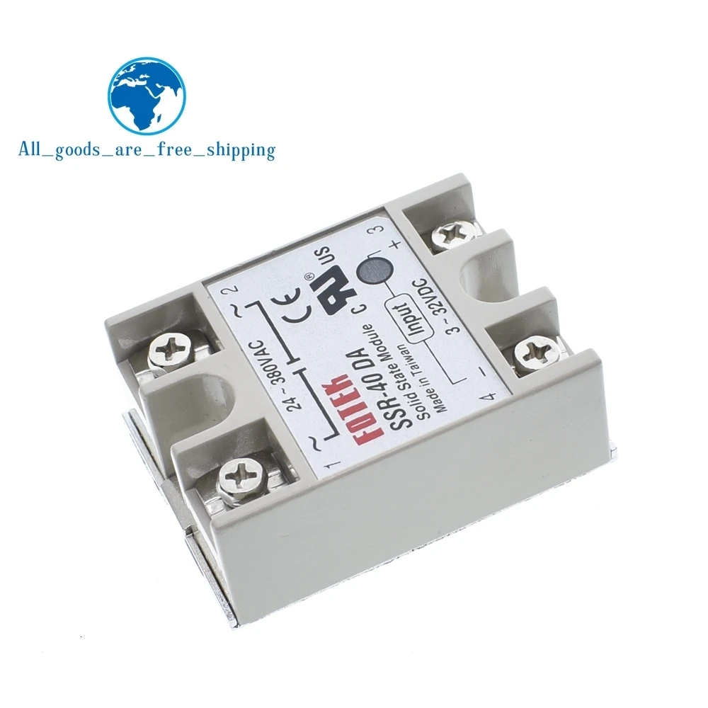 Твердотельные реле SSR-10DA SSR-25DA SSR-40DA SSR-50DA 10A 25A 40A 50A на самом деле 3-32 В постоянного тока в переменный 24-380V AC SSR 10DA 25DA 40DA 50DA