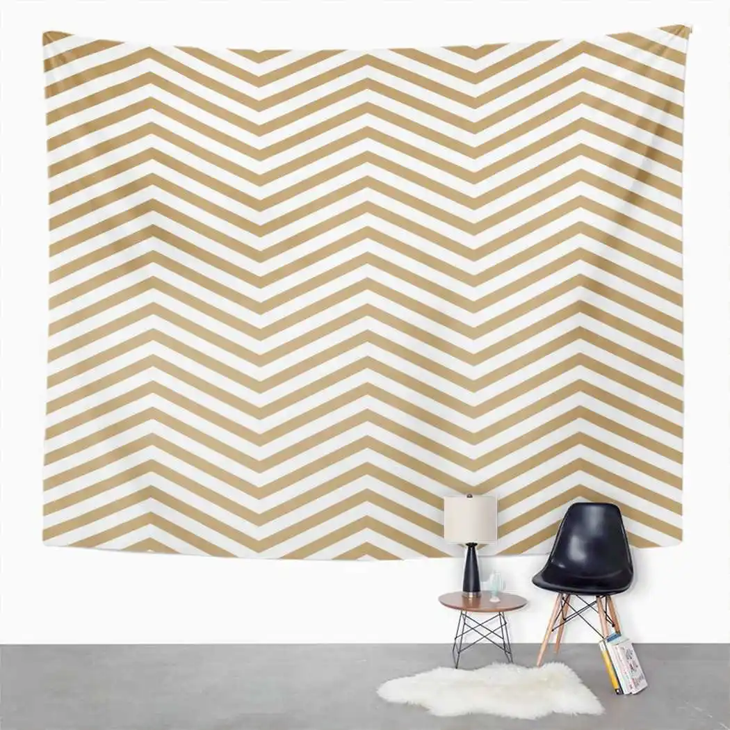 Шевронный гобелен Пикник на геометрической основе пляжное полотенце покрывало