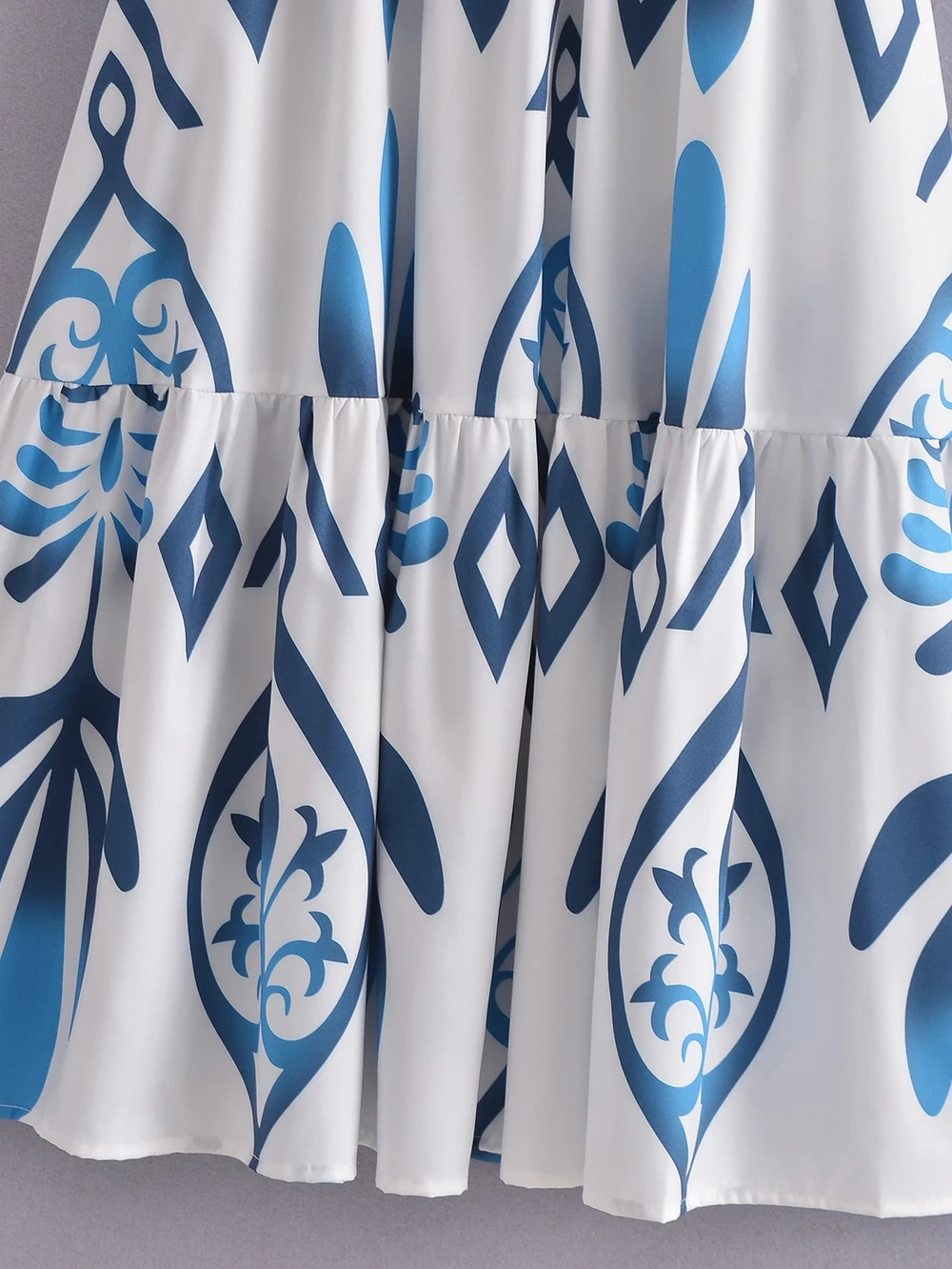 

Stylish Women Dress Summer 2021 New Arrival Prints Female Shirred Bust Sundress