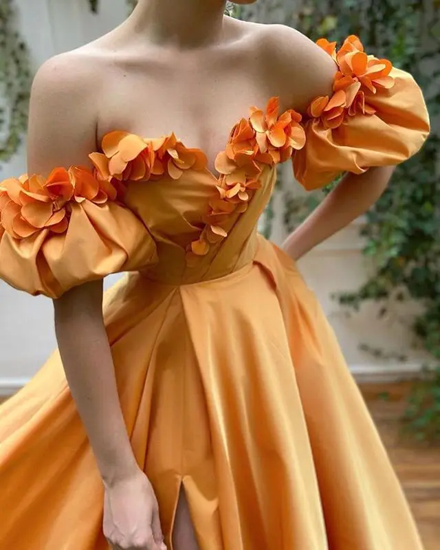 Latest Design Elegant Lady Red Carpet Party Dress Boat Neck High Front Split Sexy Prom Dress