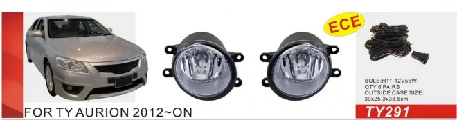 

Qirun fog lamp assembly lights+covers+wires+switch for Toyota AURION 2012-ON