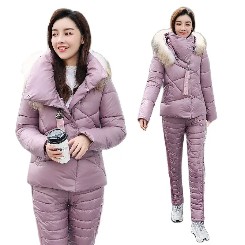 Winter Hooded Parka One Piece Ski Suit Women Jackets Jumpsuit Women Cotton Bodysuit Sashes Jumpsuits Zipper Overalls Tracksuits