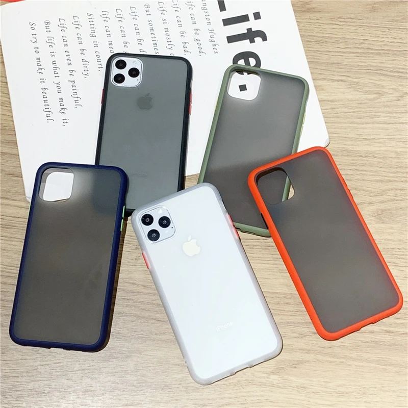Чехол для iPhone X 11 Pro XR XS MAX 10 7 8 6s 6 Plus двойной цветной противоударный Гибридный