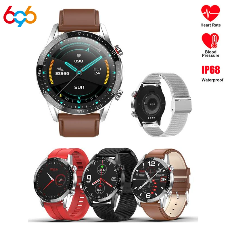 

L13 Smart Watch ECG+PPG IP68 Waterproof Bluetooth Call Blood Pressure Heart Rate Sports Smartwatch For HuaWei IOS Phone PK L7