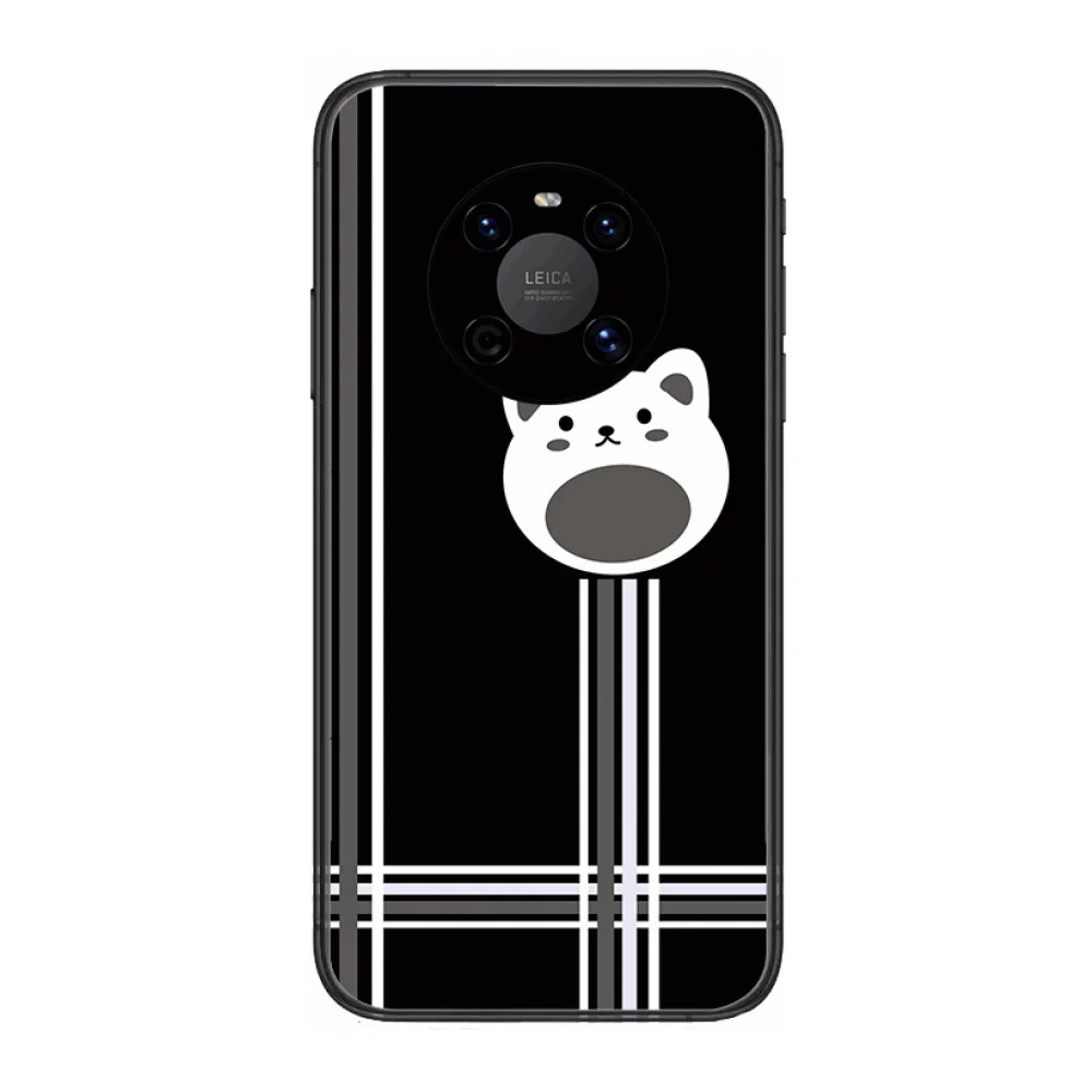 

Original animation Phone Case For Huawei mate 30 10 20 40 Lite Smart Z Pro Black Etui 3D Coque Painting Hoesjes case