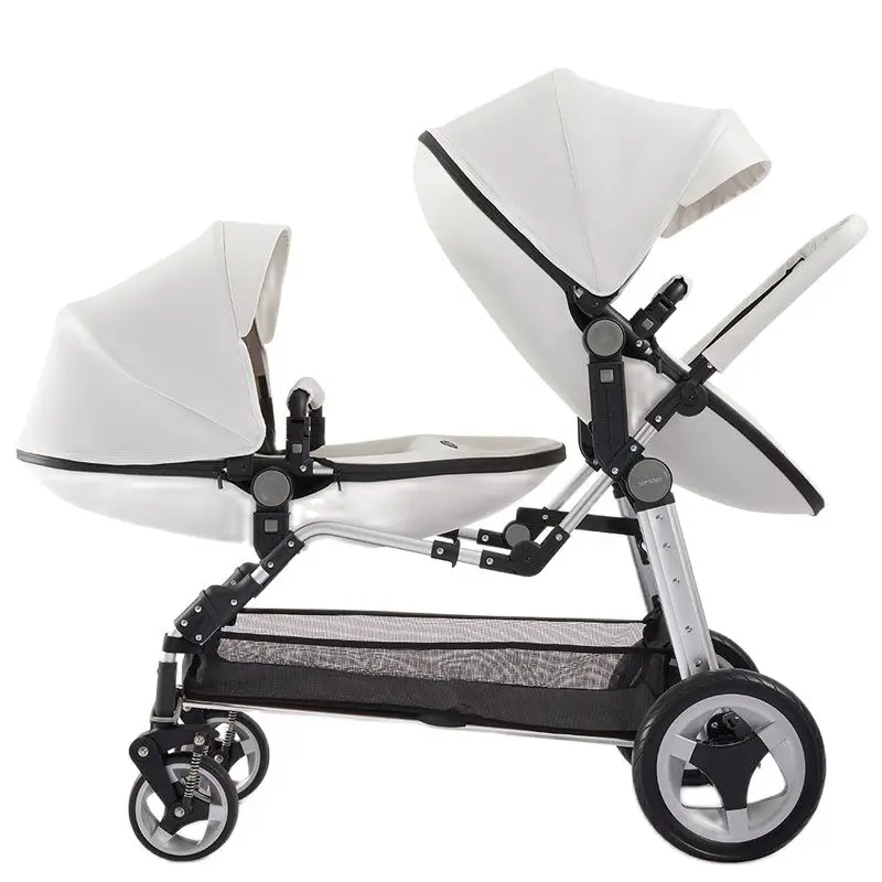 

USA fast ship!Twin baby strollers 0-4 years old baby can sit reclining double ultra light portable children's trolley