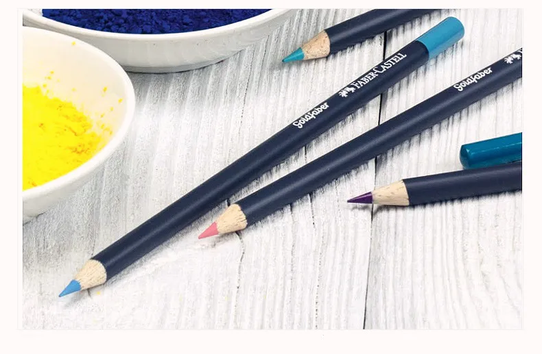 Faber Castell голубая серия Goldfaber масляный цветной карандаш разноцветная железная