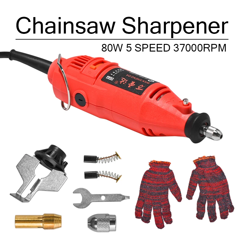 

180W 5 Speed 37000rpm Power Grinder Sharpening Mini Handheld Chain Machine Electric Saw Grind Sharpening Machine Power Tool Set