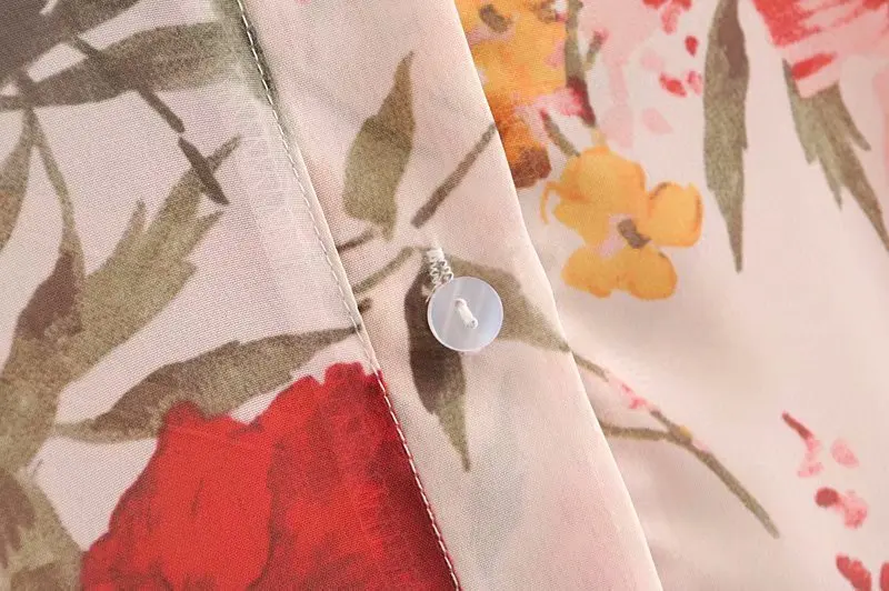 2019 новое осенне-летнее платье с цветочным принтом из двух частей вечернее в стиле