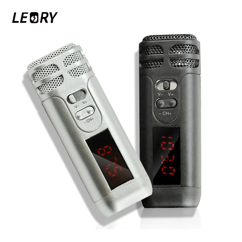 Ручной FM микрофон LEORY Mini Reverb беспроводной для туристического гида