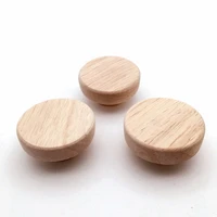 home accessory wooden knob with screws wood round pull knobs for cabinet drawer shoe box cupboard cabinet door