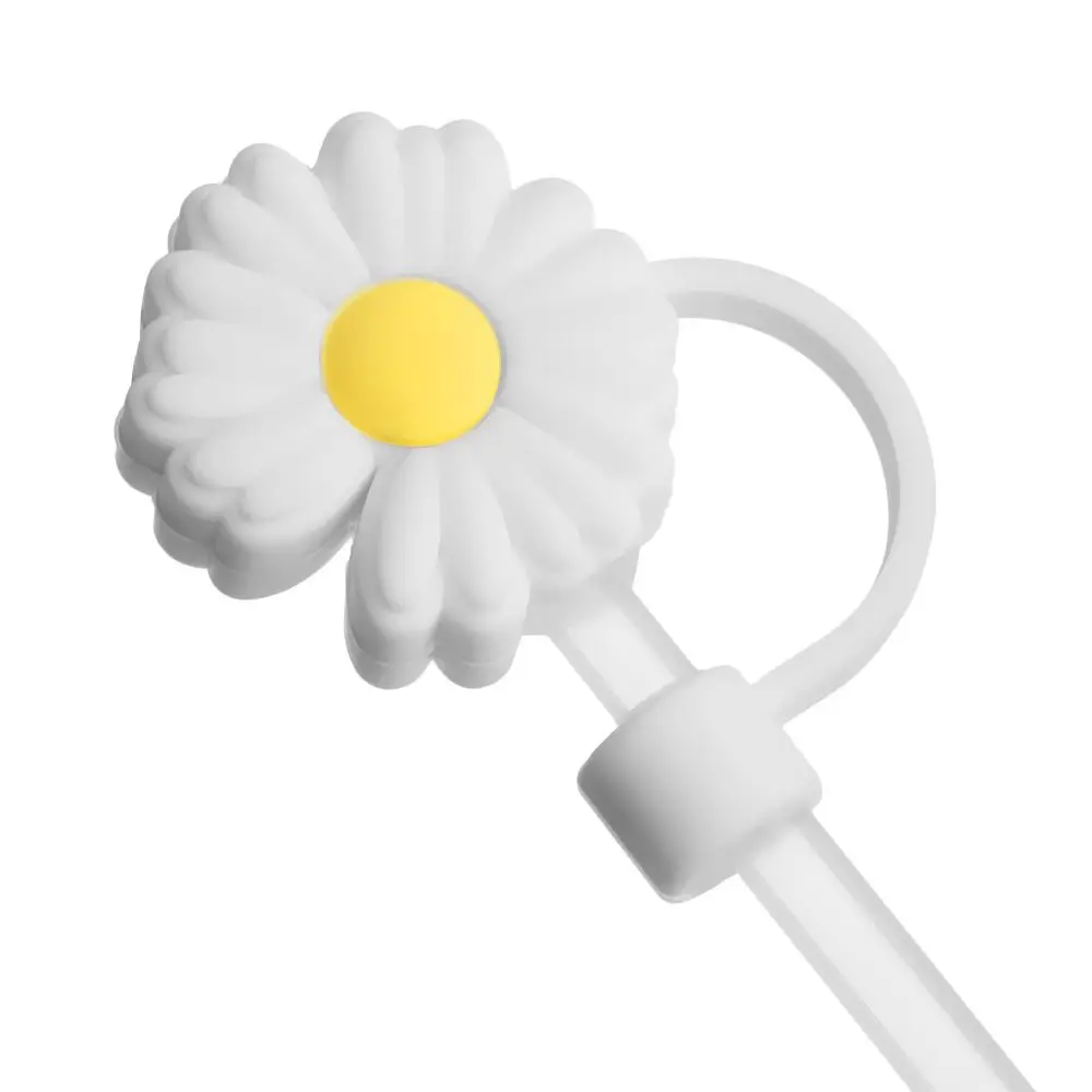 

Силиконовая трубочка, многоразовая герметичная шапочка для питьевой пыли, чашка, аксессуары, Мультяшные заглушки, наконечники, крышка, подх...