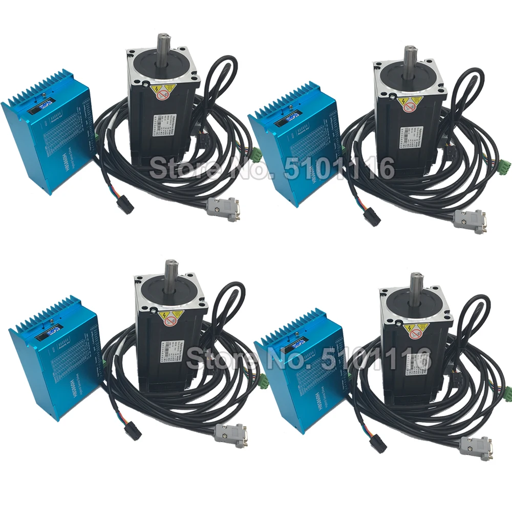 4 шт. Гибридный энкодер замкнутый цикл шаговый двигатель привод комплект 2ph 86 мм