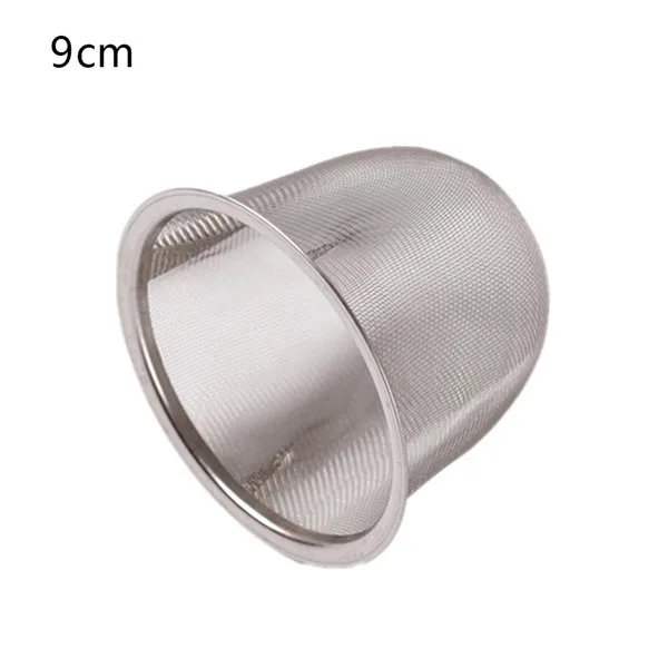 New Diameter 5.1-9CM Mesh Tea Infuser Reusable Tea Strainer Stainless Steel Teapot Leaf Spice Filter Drinkware Accessories - Цвет: E