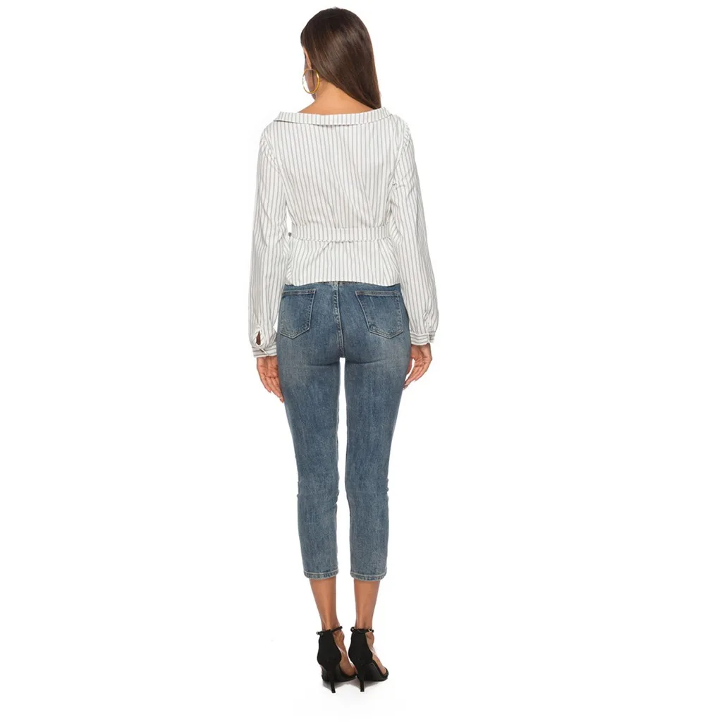 Женская блузка больших размеров 2019 Женские топы и блузки blusas mujer de moda длинный