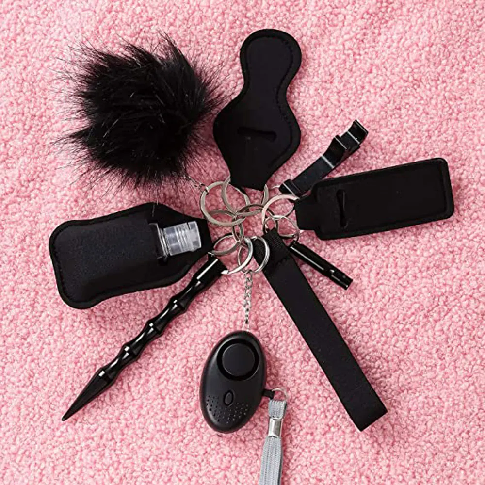 Самообороны брелок для ключей с Перцовый баллончик 6 комплектов/упаковка