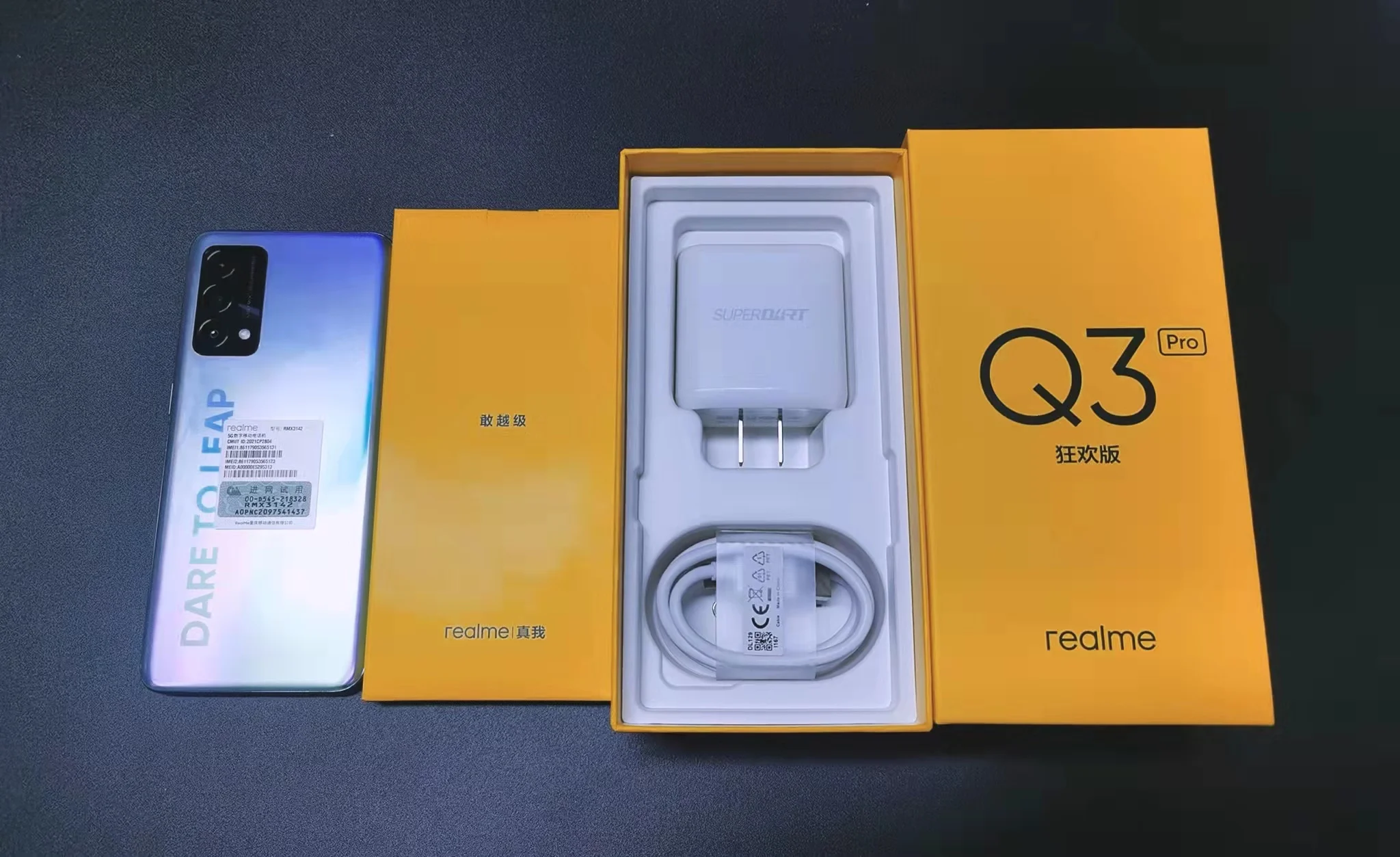 for new smartphone original realme q3 pro 5g full netcom 128gb 6 43amoled refresh rate dimensity 1100 octa core 30w 64mp ota free global shipping