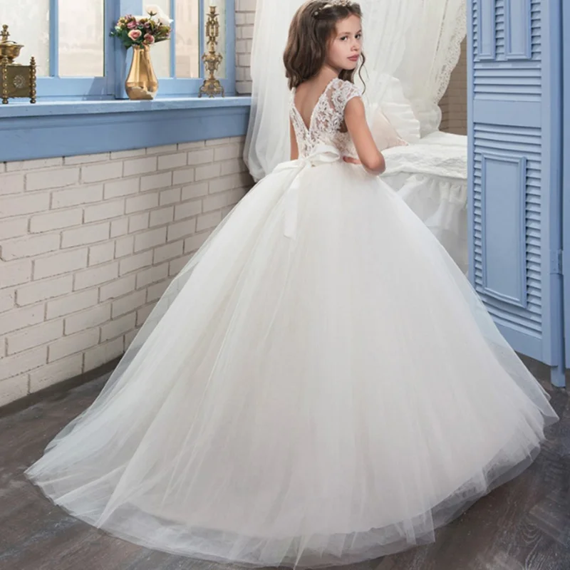 Платья для девочек с цветочным рисунком Детские платья выпускного вечера