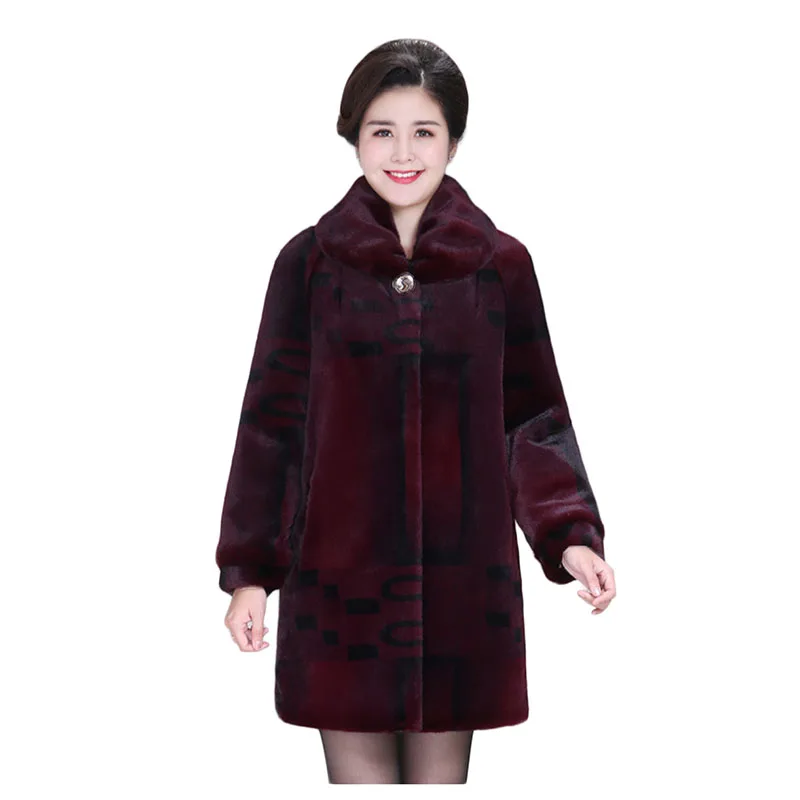 

Luxury Clothes Fur Coat Women Winter Jacket Oversized Shaggy Outerwear Elegant Imitation Mink Cashmere Parkas High Quality 1959