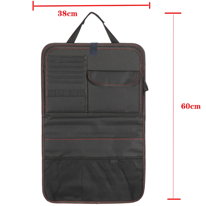 

Car Seat Back Storage Bag Car Organizer Bag Foldable Dining Table Tray Travel Storage Bag Car Interior Accessories