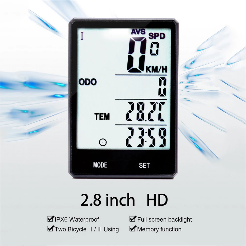 

WEST BIKING waterproof bicycle computer wireless with backlight bicycle speedometer odometer bicycle stopwatch