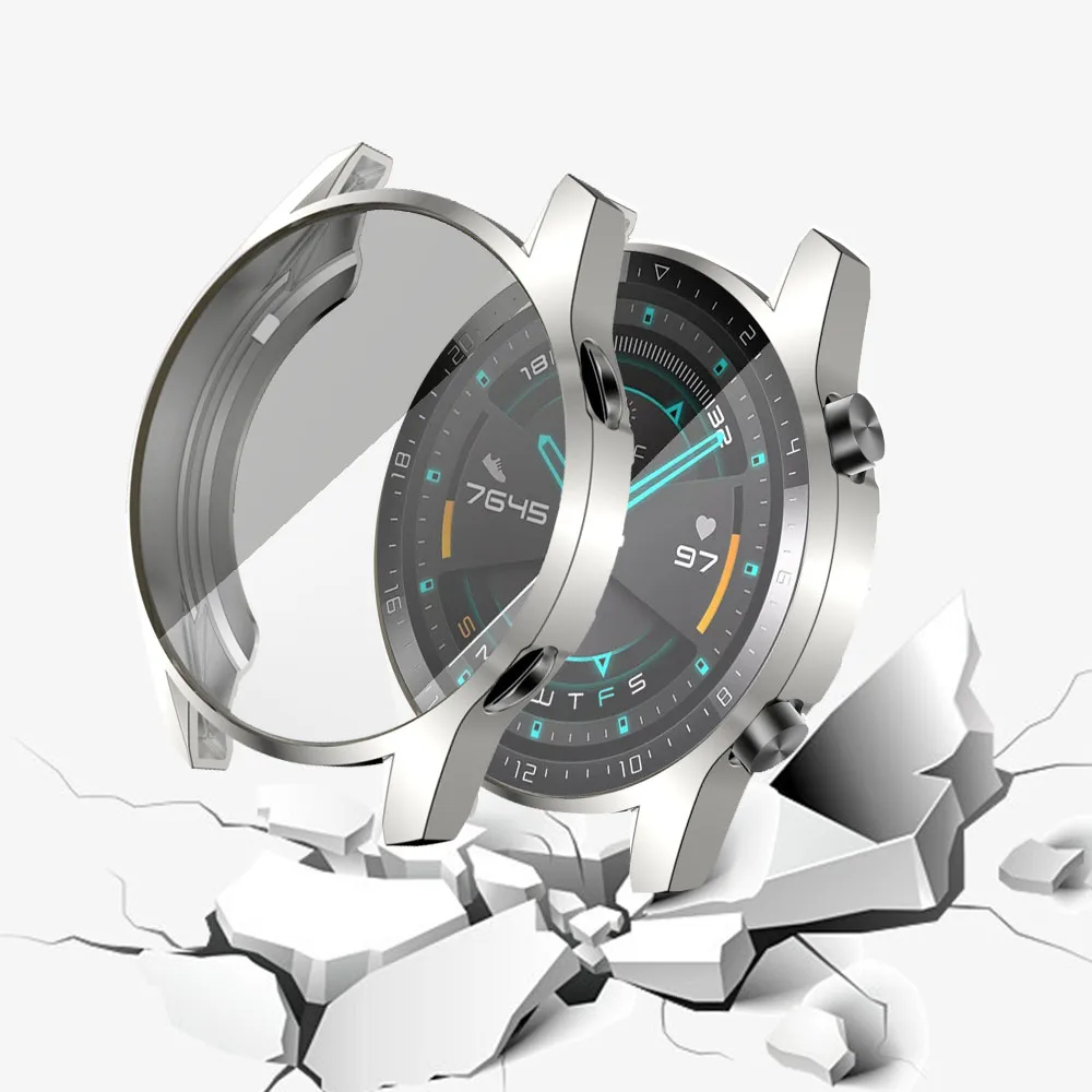 CACKOIE 3 color combination for Huawei Watch GT 2 smart watch 46mm 42mm protective case all inclusive TPU anti-scratch shell | Наручные