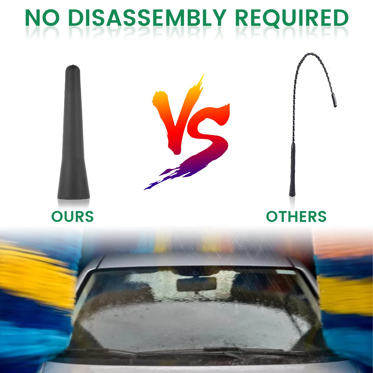 Автомобильная антенна для короткого радиоприемника маленькая универсальная