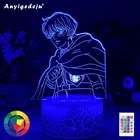 Аниме лампа Атака Титанов 4 Армин арлерт фигурка для спальни Декор ночсветильник детские подарки на день рождения Атака Титанов 3d светильник s