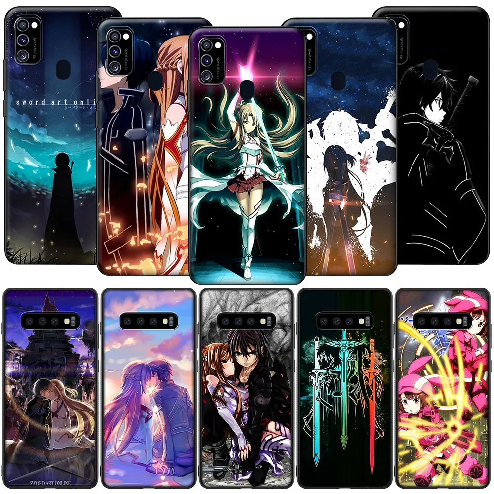 Чехол GX243 Sword Art Online для Samsung S6 S7 Edge S8 S9 S10 S10E S20 Fe S21 S21s S30 Ultra Plus Lite | Мобильные телефоны