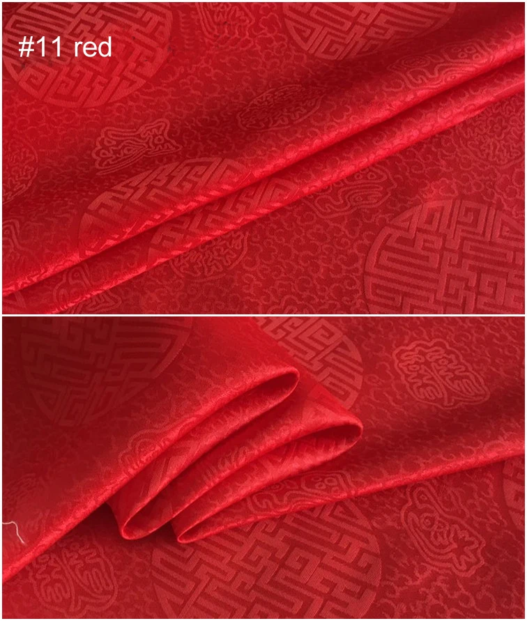 Китайская шелковая ткань жаккард шелк хлопок Шармез креп tissu 100 см* 114 см