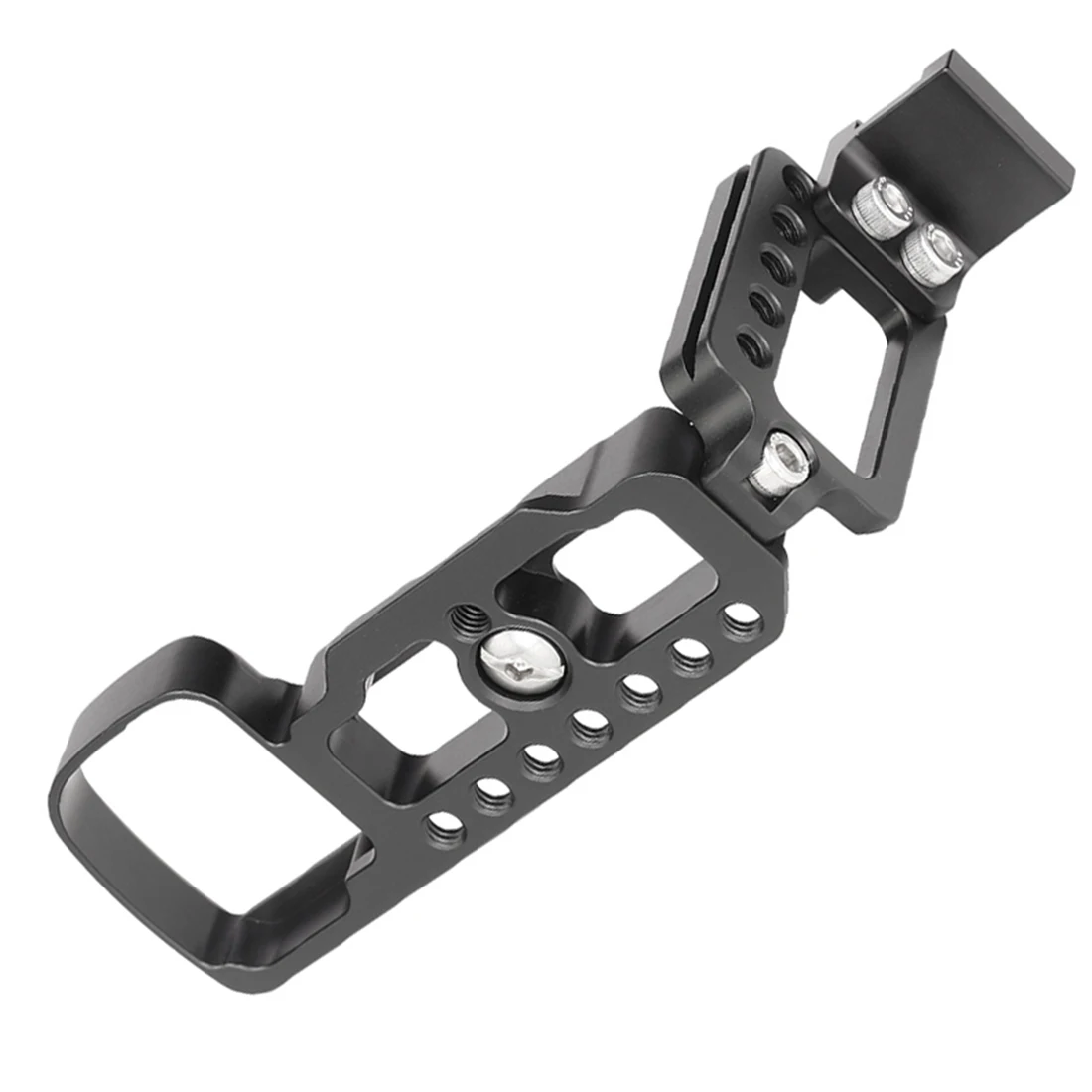 CNC алюминиевая вертикальная съемка QR l-пластина кронштейн держатель рукоятка для sony A6400 Dslr камера Поддержка с холодным башмаком аксессуар