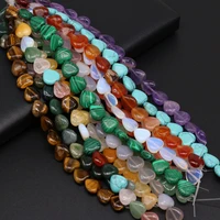 fine natural stone crystal beads heart shape tiger eye malachite bead for jewelry making diy necklace bracelet accessories