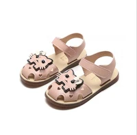 2020 summer children sandals for girls pu leather floral princess orthopedic shoes closed toe toddler kids girls sandals