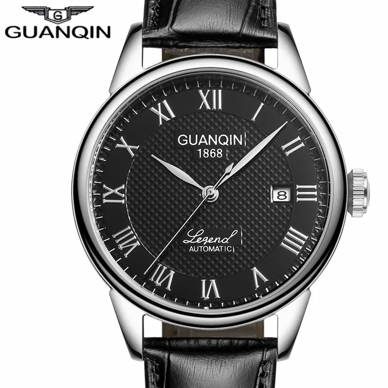 GUANQIN 2017 мужские часы автоматические золотые лучший бренд роскошные механические