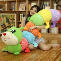 50cm colorful caterpillars plush kids toys soft plush hold pillow doll boys girls toy cushion new gifts for girl children