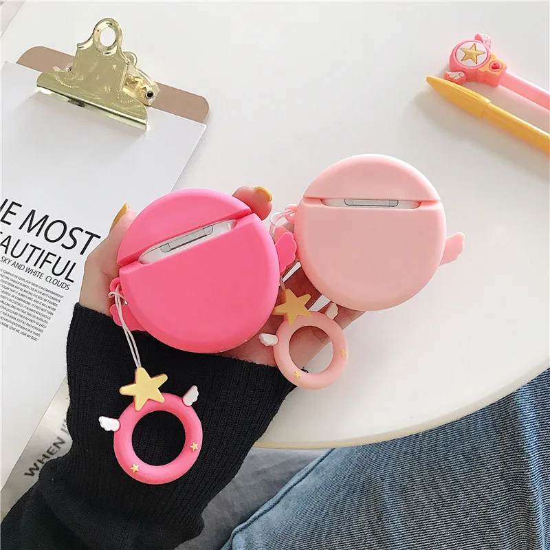 Симпатичный чехол Star для AirPods силиконовый Bluetooth наушников Airpods 2 мультяшный