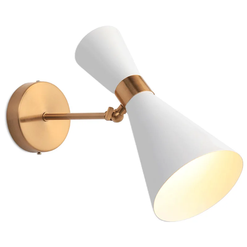 Винтажное настенное бра с двойной головкой светильники Wandlamp железная настенная