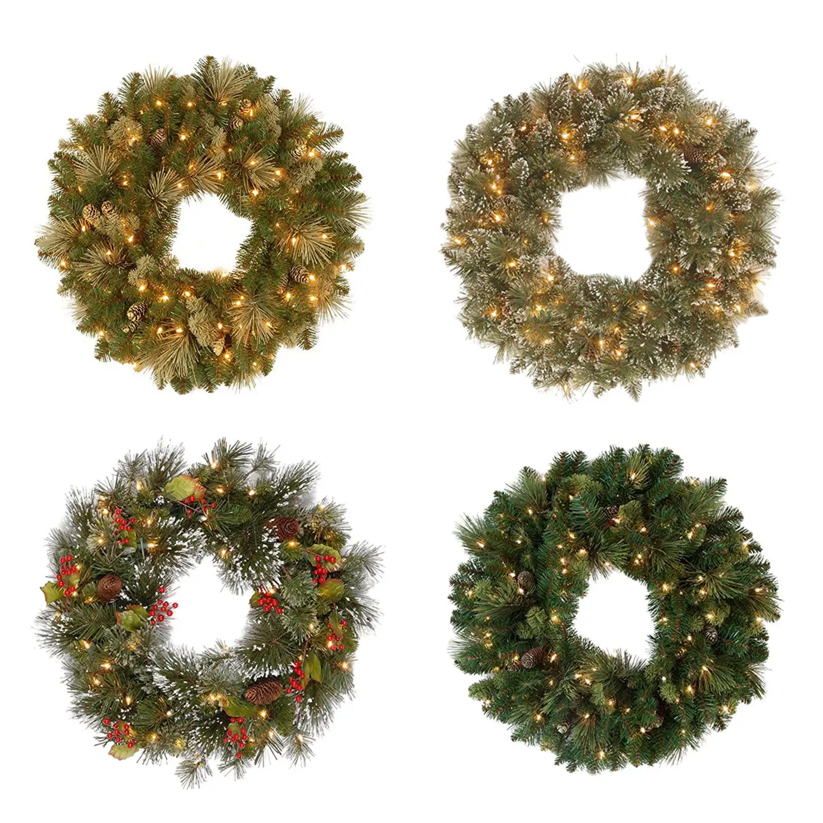 

Christmas Wreath Accessories Flowers Wreath for Holiday Party Wall Window Door Decoration